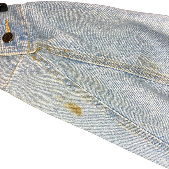 VTG Sunbelt Jacket Women's Blue Denim Birds House Embroidered Size Small Cotton - Picture 6 of 7